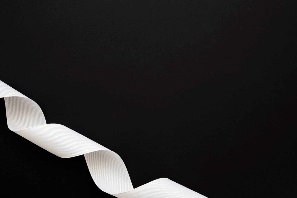 Fita branca - violência contra as mulheres.